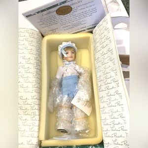 Designer Guild Collection Pat Doll Blond hair Boy Doll Blue Outfit 9” NEW NWT